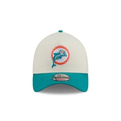 Bone New Era 39THIRTY A-Frame Miami Dolphins New Era Masculino - Foto 2