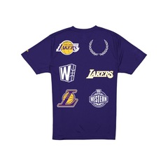 Camiseta New Era Regular Los Angeles Lakers Masculina - Foto 7