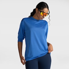 Camiseta ML Dry Lisa Proteção Solar Treino Feminina - Foto 1