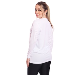 Kit 4 Camisetas Manga Longa Dry Lisa Treino Feminina - Foto 3