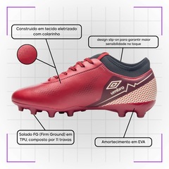 Chuteira De Campo Adulto Umbro Adamant Top Speed League - Foto 3
