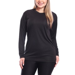 Kit 7 Camisetas Manga Longa Dry Lisa Treino Feminina - Foto 3