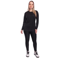 Kit 7 Camisetas Manga Longa Dry Lisa Treino Feminina - Foto 6