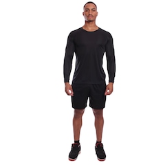Camiseta Manga Longa Dry Lisa Treino Praia Masculino - Foto 2