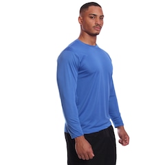 Camiseta Manga Longa Dry Lisa Treino Praia Masculino - Foto 2