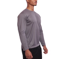 Camiseta Manga Longa Dry Lisa Treino Praia Masculino - Foto 3