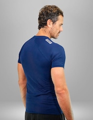 Camiseta Manga Curta Rashguards Venum Flow Navy - Masculina - Foto 2