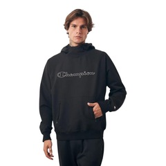 Blusão de Moletom Champion Active Tech Hoodie Raglan Outline - Masculina - Foto 1