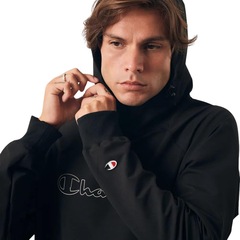 Blusão de Moletom Champion Active Tech Hoodie Raglan Outline - Masculina - Foto 2