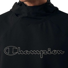 Blusão de Moletom Champion Active Tech Hoodie Raglan Outline - Masculina - Foto 3