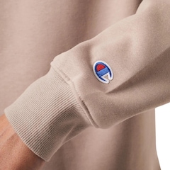 Blusão de Moletom Champion Crewneck Athletic Dark Khaki - Masculina - Foto 4