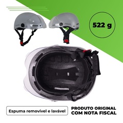 Capacete Bicicleta elétrica E-bike o Rava coquinho com viseira - Foto 3