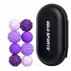 Kit Bolas Sensoriais Magnéticas Gold Sports Silicone com 8 Peças - Foto 1