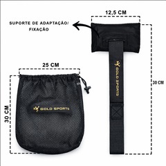 Fita De Resistência e Treinamento Suspenso Gold Sports Powrer II - 150 Kgs - Foto 4