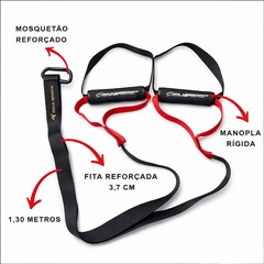 Fita De Resistência e Treinamento Suspenso Gold Sports Powrer II - 150 Kgs - Foto 2