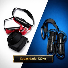 Fita De Resistência e Treinamento Suspenso Gold Sports Powrer II - 150 Kgs - Foto 4