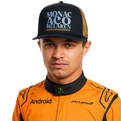 Boné Adulto McLaren Mônaco A-Frame F1 Team New Era Ajustável Fit 9Forty Aba Curva - Foto 4