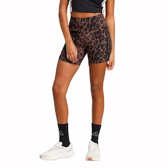 Shorts adidas Essentials Leopard Print Biker - Feminino - Foto 1