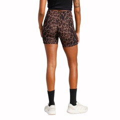 Shorts adidas Essentials Leopard Print Biker - Feminino - Foto 2