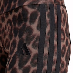Shorts adidas Essentials Leopard Print Biker - Feminino - Foto 4