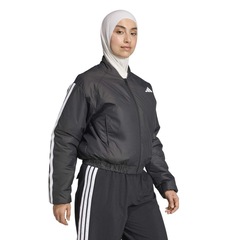 Jaqueta Feminina adidas Essentials 3 Stripes Bomber - Foto 4