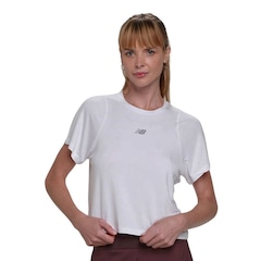 Camiseta New Balance M/C Infinity Jersey - Feminina - Foto 1