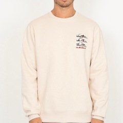 Moletom Quiksilver Careca Three Logo - Masculino - Foto 1