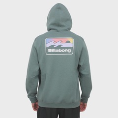 Moletom Billabong Runner Dark Green Importado - Masculino - Foto 4