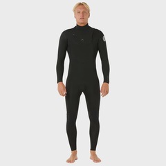 Long John Rip Curl Dawn Patrol Chest Zip Black Masculino  - 2/2mm - Foto 2