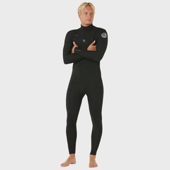 Long John Rip Curl Dawn Patrol Chest Zip Black Masculino  - 2/2mm - Foto 4