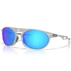 Óculos de Sol Unissex Oakley Neo Jacket Satin Chrome Prizm Sapphire - Foto 1