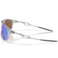 Óculos de Sol Unissex Oakley Neo Jacket Satin Chrome Prizm Sapphire - Foto 2