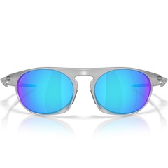 Óculos de Sol Unissex Oakley Neo Jacket Satin Chrome Prizm Sapphire - Foto 3