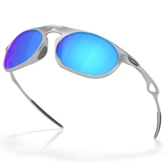 Óculos de Sol Unissex Oakley Neo Jacket Satin Chrome Prizm Sapphire - Foto 4
