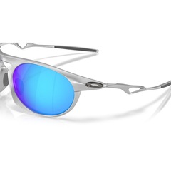 Óculos de Sol Unissex Oakley Neo Jacket Satin Chrome Prizm Sapphire - Foto 5