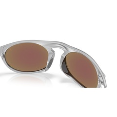 Óculos de Sol Unissex Oakley Neo Jacket Satin Chrome Prizm Sapphire - Foto 6