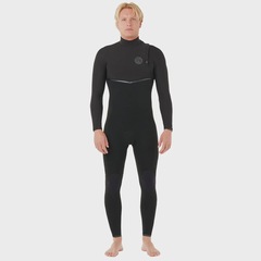 Long John Rip Curl E-Bomb Zip Free Black Masculino  - 2/2 mm - Foto 2