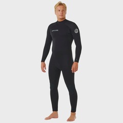 Long John Rip Curl Trad Masculino Back Zip Black - 3/2mm - Foto 2
