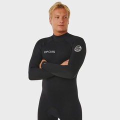 Long John Rip Curl Trad Masculino Back Zip Black - 3/2mm - Foto 3