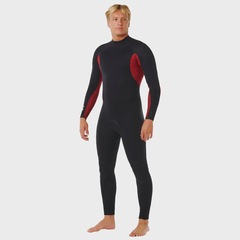 Long John Rip Curl Trad Masculino Back Zip Black - 3/2mm - Foto 4