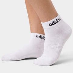 Kit Meias com 3 Pares adidas Linear Cano Médio - Foto 3