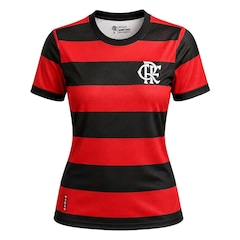 Camisa do Flamengo Home Rubro Negro Betel - Feminina - Foto 1