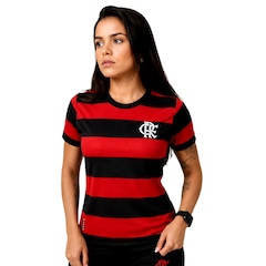 Camisa do Flamengo Home Rubro Negro Betel - Feminina - Foto 3