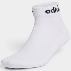 Kit Meias com 3 Pares adidas Linear Cano Médio - Foto 4