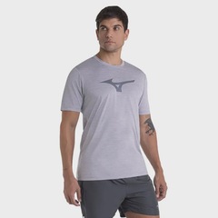 Camiseta de Corrida Mizuno Run Spark Mescla Masculina - Foto 2