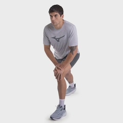 Camiseta de Corrida Mizuno Run Spark Mescla Masculina - Foto 4