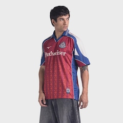 Camisa Polo Mizuno x Budweiser Legends United 86 Masculina - Foto 2