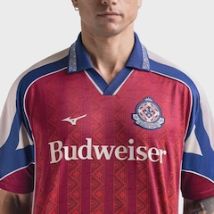 Camisa Polo Mizuno x Budweiser Legends United 86 Masculina - Foto 5