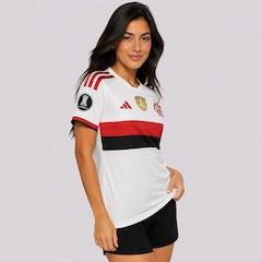Camisa do Flamengo adidas Patch Campeão Libertadores II 2026 - Feminina - Foto 2