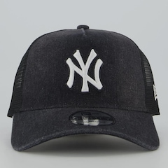 Boné Adulto New Era New York Yankees MLB Trucker WSHD Aba Curva - Foto 2
